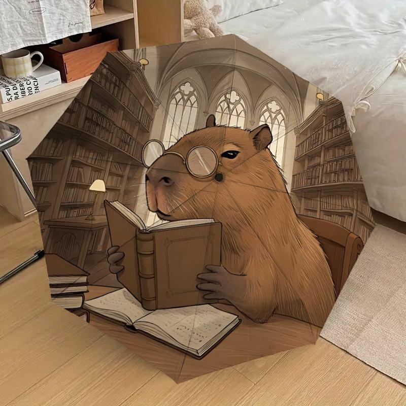 1pc Capybara Library Fashionable Automatic Opening/Closing Folding Umbrella with 8 Iron Bones, Plastic Handle yy251015051
1pc Capybara Library Fashionable Automatic Opening/Closing Folding Umbrella with 8 Iron Bones, Plastic Handle yy251015051