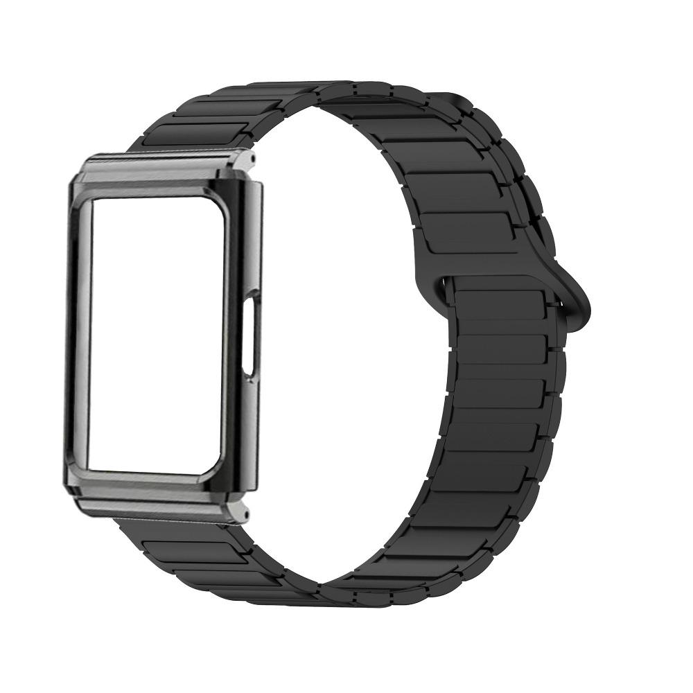 Metal Frame Protective Case + Magnetic Silicone Strap for Huawei Band 11 Pro чёрный
Metal Frame Protective Case + Magnetic Silicone Strap for Huawei Band 11 Pro чёрный