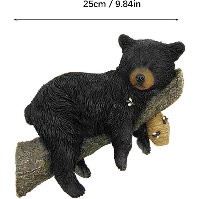 Забавная фигурка черного медведя, дремлющего и отдыхающего на дереве - Уличный декор для дерева и садовая скульптура
Забавная фигурка черного медведя, дремлющего и отдыхающего на дереве - Уличный декор для дерева и садовая скульптура