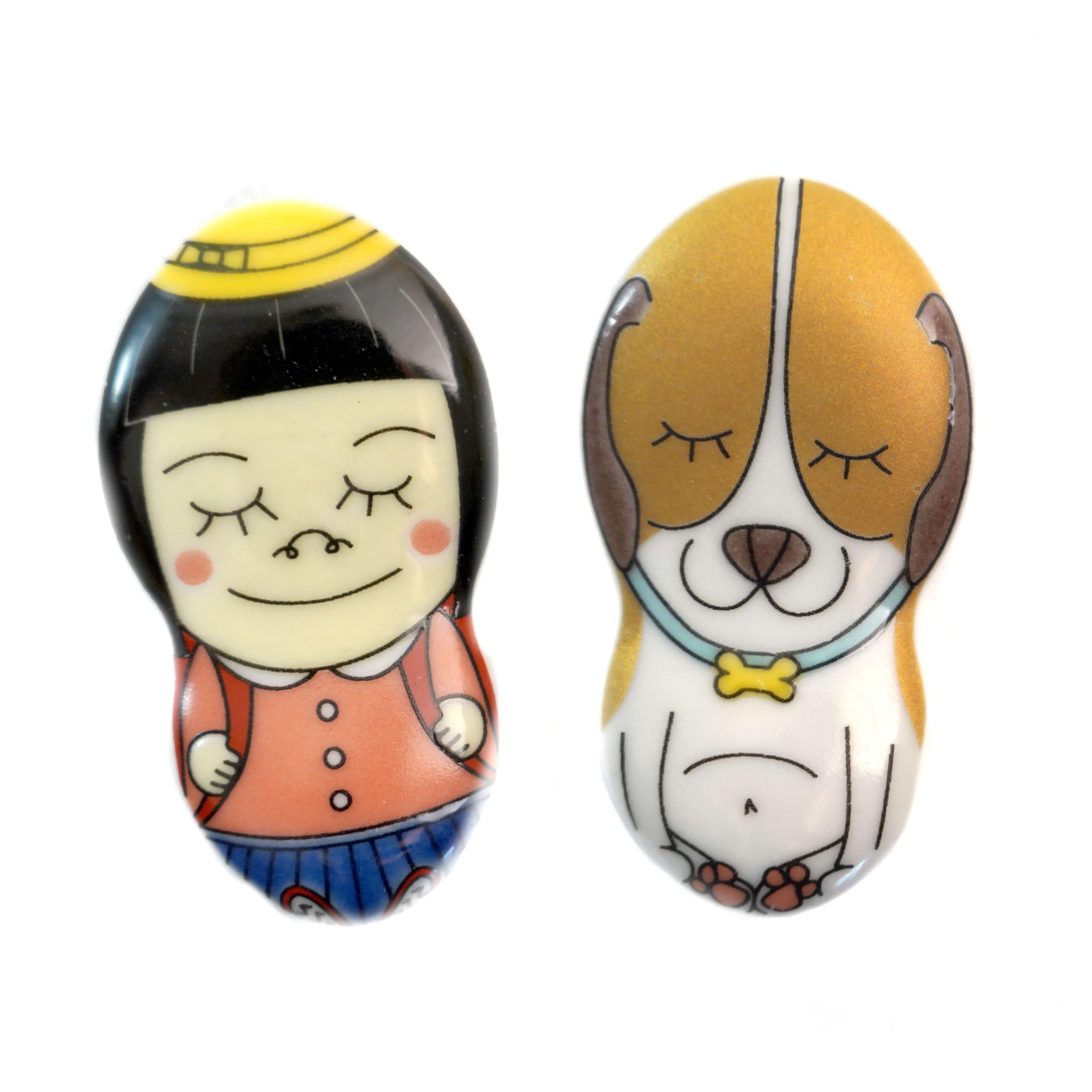 Tubbies Chopstick Rests Kutani Ware Set of 2 Dog and Bob Hair Girl Pair Children s /
Tubbies Chopstick Rests Kutani Ware Set of 2 Dog and Bob Hair Girl Pair Children s /