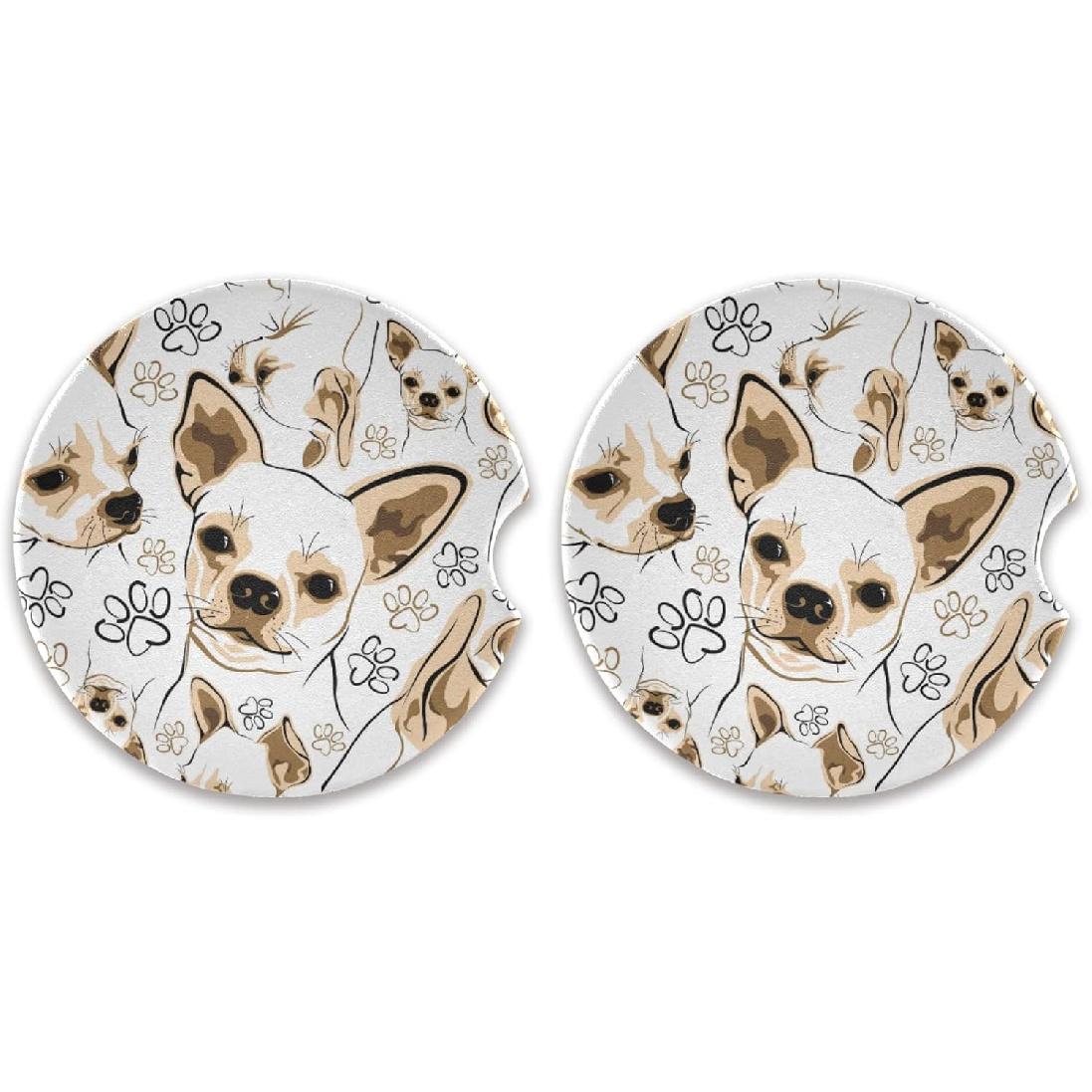 susiyo Подставки для автомобиля, 2 шт., 2,5 дюйма, Абсорбирующая керамическая подставка для подстаканника (Собака чихуахуа) персиковый
susiyo Подставки для автомобиля, 2 шт., 2,5 дюйма, Абсорбирующая керамическая подставка для подстаканника (Собака чихуахуа) персиковый