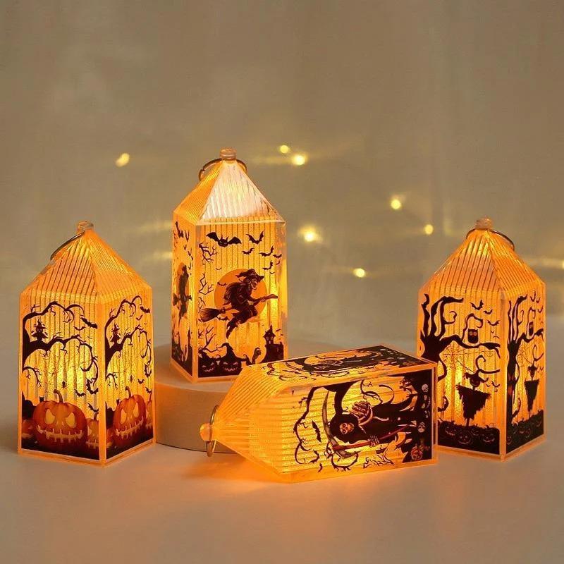 Halloween Pumpkin Castle Decorative Lamp Simulated Flame LED Wind Light Small Hand Lantern for Holiday Bar Halloween Decoration A
Halloween Pumpkin Castle Decorative Lamp Simulated Flame LED Wind Light Small Hand Lantern for Holiday Bar Halloween Decoration A