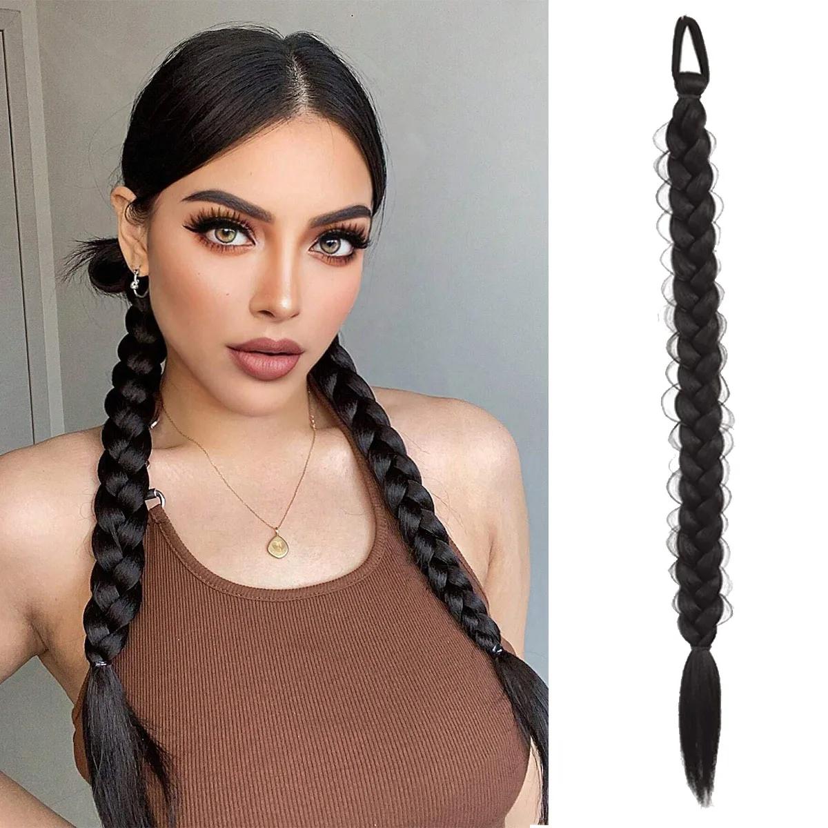 Парик с хвостиком, модный и натуральный парик из синтетического волокна, длинная коса, искусственный хвост с высокой завязкой
Парик с хвостиком, модный и натуральный парик из синтетического волокна, длинная коса, искусственный хвост с высокой завязкой