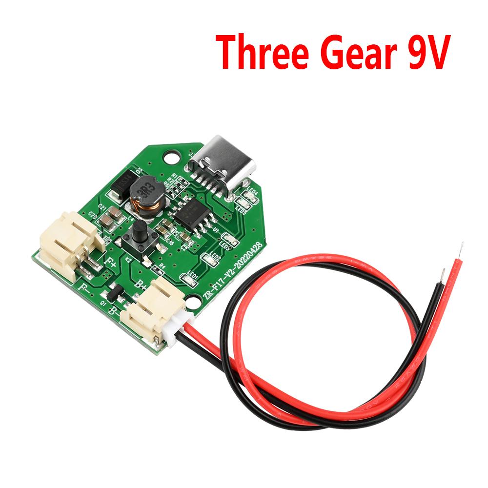 Type C Interface Motor Controller 9V Boost Three Speed Stepless Charging Handheld Fan Control Board Speed Regulation
Type C Interface Motor Controller 9V Boost Three Speed Stepless Charging Handheld Fan Control Board Speed Regulation