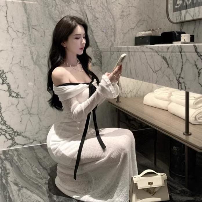 Elegant One-Shoulder Knit Dress for Women - Autumn/Winter 2026 French-Inspired Long Base Layer XL белый
Elegant One-Shoulder Knit Dress for Women - Autumn/Winter 2026 French-Inspired Long Base Layer XL белый