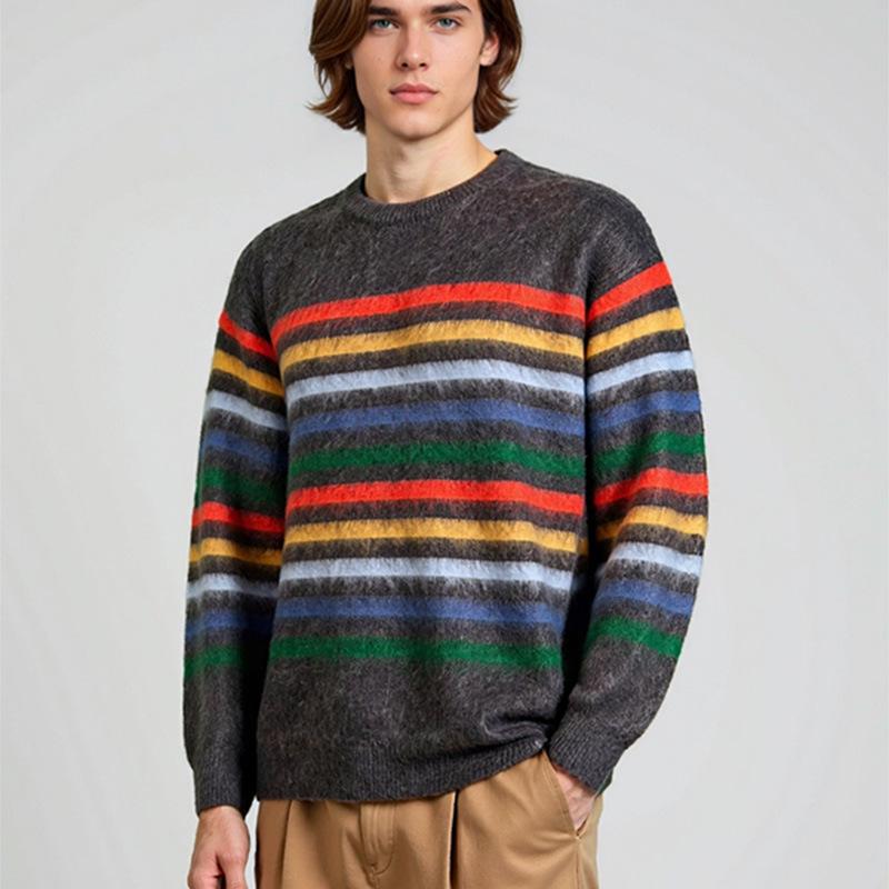Men s Thickened Knit Striped Sweater 2025 - Casual High-end Round Neck T-shirt 2XL (150-170 jin) сірий колір
Men s Thickened Knit Striped Sweater 2025 - Casual High-end Round Neck T-shirt 2XL (150-170 jin) сірий колір