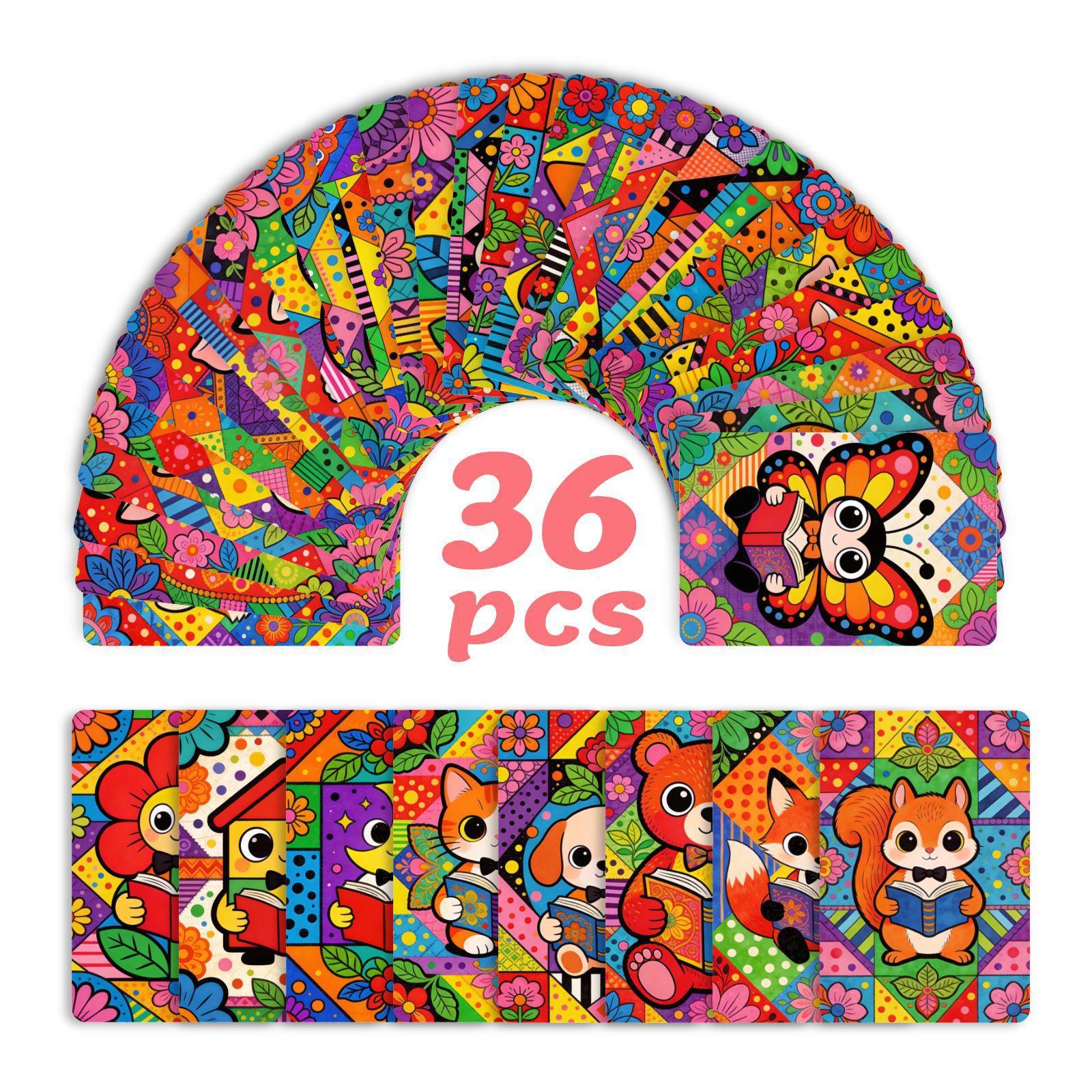36 Reading Animal Cards Creative Cute Cartoon Animal Hand-Drawn Style Decorative Message Card RXHB0200
36 Reading Animal Cards Creative Cute Cartoon Animal Hand-Drawn Style Decorative Message Card RXHB0200