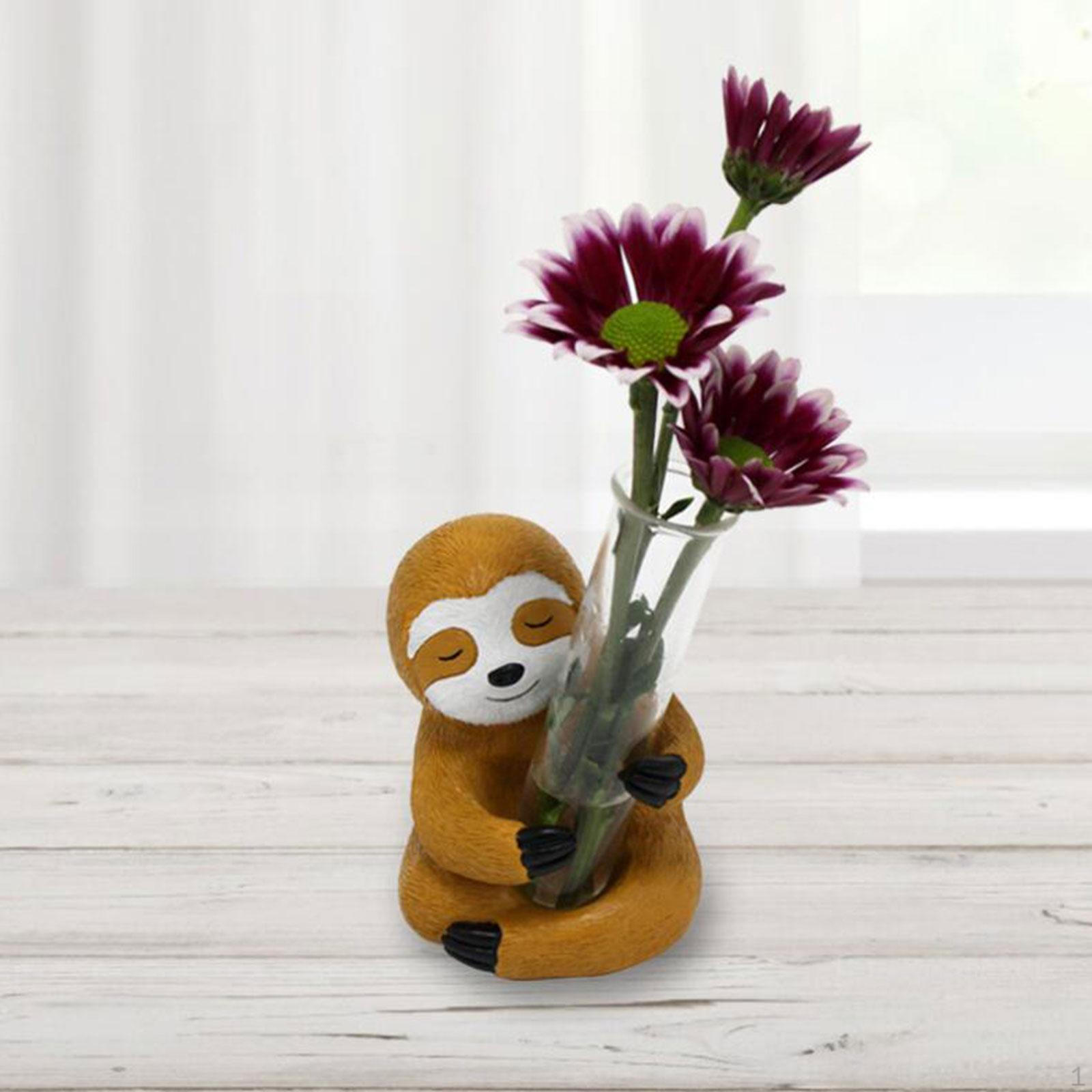 Sloth Statue Home Decor Flower Test Tube Vase Lightweight Creative Modern Resin Figurine for
Sloth Statue Home Decor Flower Test Tube Vase Lightweight Creative Modern Resin Figurine for
