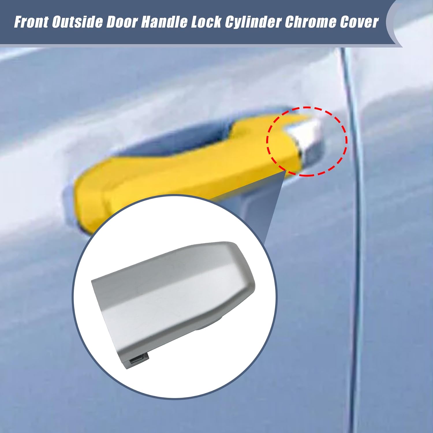 XQSMWF 1PC Silver Front Outside Door Handle Lock Cylinder Chrome Cover 13596115 Compatible with Cadillac Escalade 2015 2016 2017 2018
XQSMWF 1PC Silver Front Outside Door Handle Lock Cylinder Chrome Cover 13596115 Compatible with Cadillac Escalade 2015 2016 2017 2018