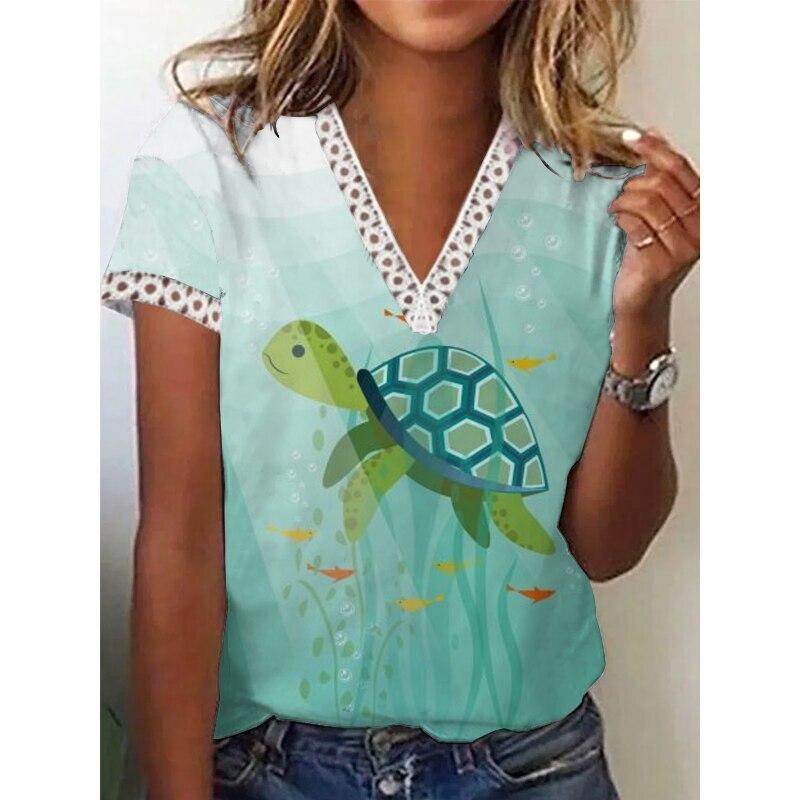 2023 Blusas Кружевные топы с коротким рукавом Женская летняя повседневная футболка с V-образным вырезом Женские топы с принтом Футболка Одежда Женская Элегантная 25700
2023 Blusas Кружевные топы с коротким рукавом Женская летняя повседневная футболка с V-образным вырезом Женские топы с принтом Футболка Одежда Женская Элегантная 25700