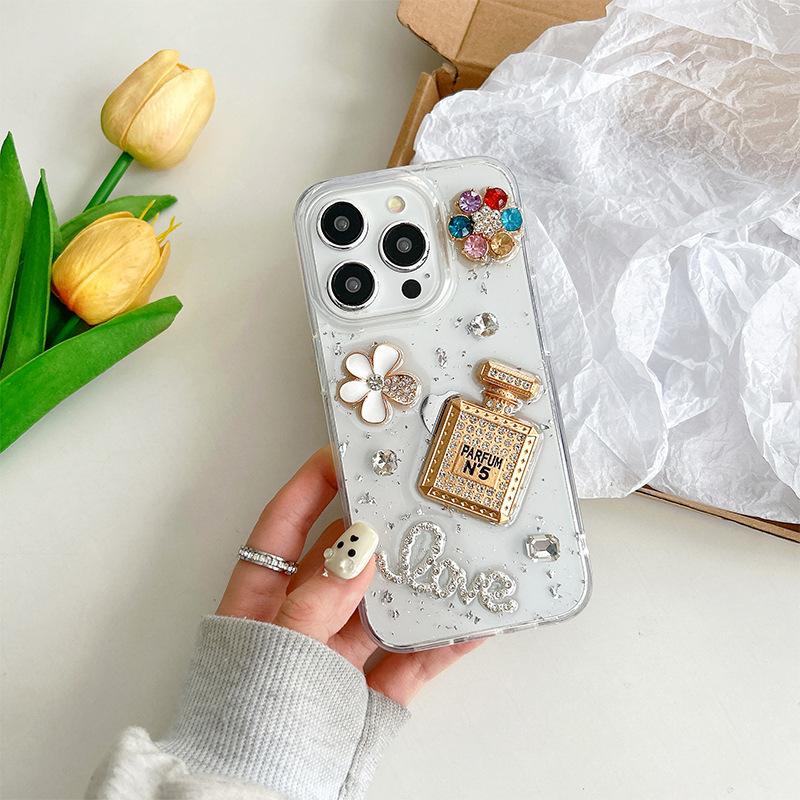 Water Diamond Flower Perfume Bottle Premium Phone Case for Apple 15Promax Transparent for IPhone14 Silver Foil 17 For iPhone 17Promax
Water Diamond Flower Perfume Bottle Premium Phone Case for Apple 15Promax Transparent for IPhone14 Silver Foil 17 For iPhone 17Promax