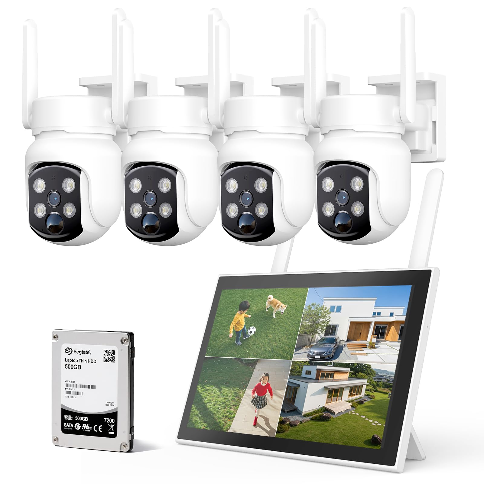 5МП Бездротова вулична камера безпеки з монітором та 8МП зображенням YESKAMOO Набір білого кольору Безпечний зв язок через монітор та мобільний Захист особистої безпеки
5МП Бездротова вулична камера безпеки з монітором та 8МП зображенням YESKAMOO Набір білого кольору Безпечний зв язок через монітор та мобільний Захист особистої безпеки