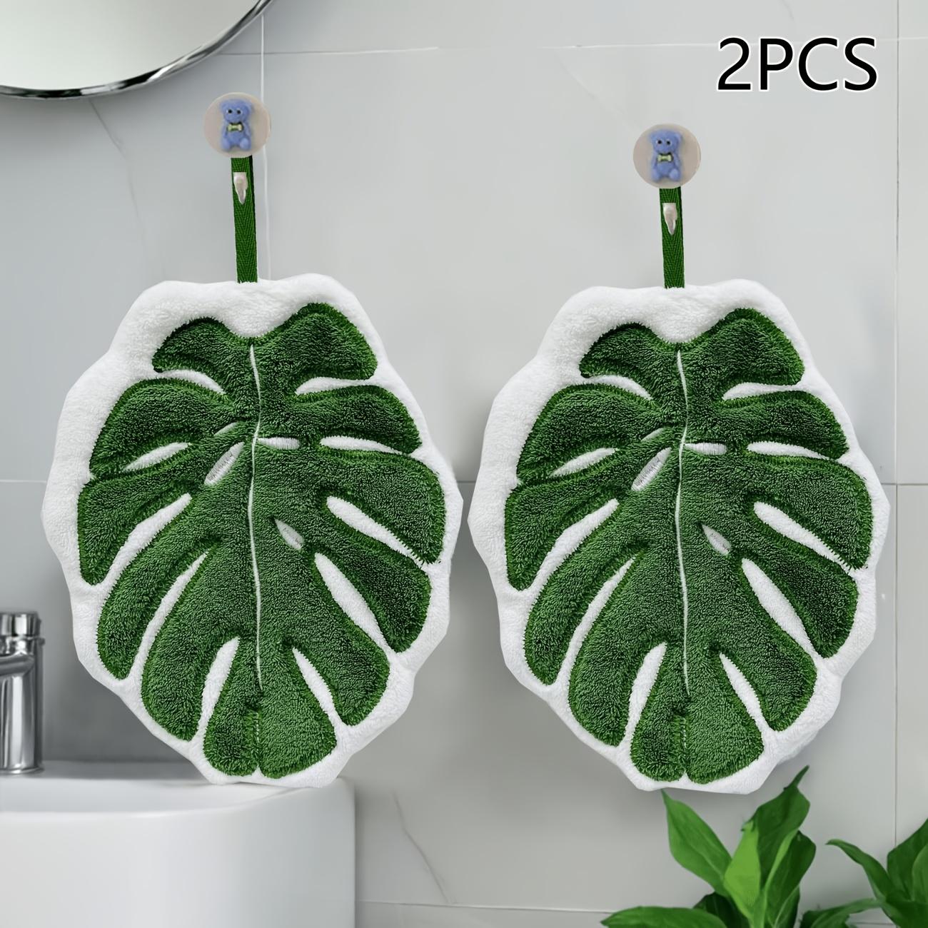 2Pcs Creative Leaf-Shaped Bathroom Hand Towel Hanging design absorbent material towel For use in the bathroom Restaurant Kitchen Reusable Highly 2Pcs Monstera
2Pcs Creative Leaf-Shaped Bathroom Hand Towel Hanging design absorbent material towel For use in the bathroom Restaurant Kitchen Reusable Highly 2Pcs Monstera