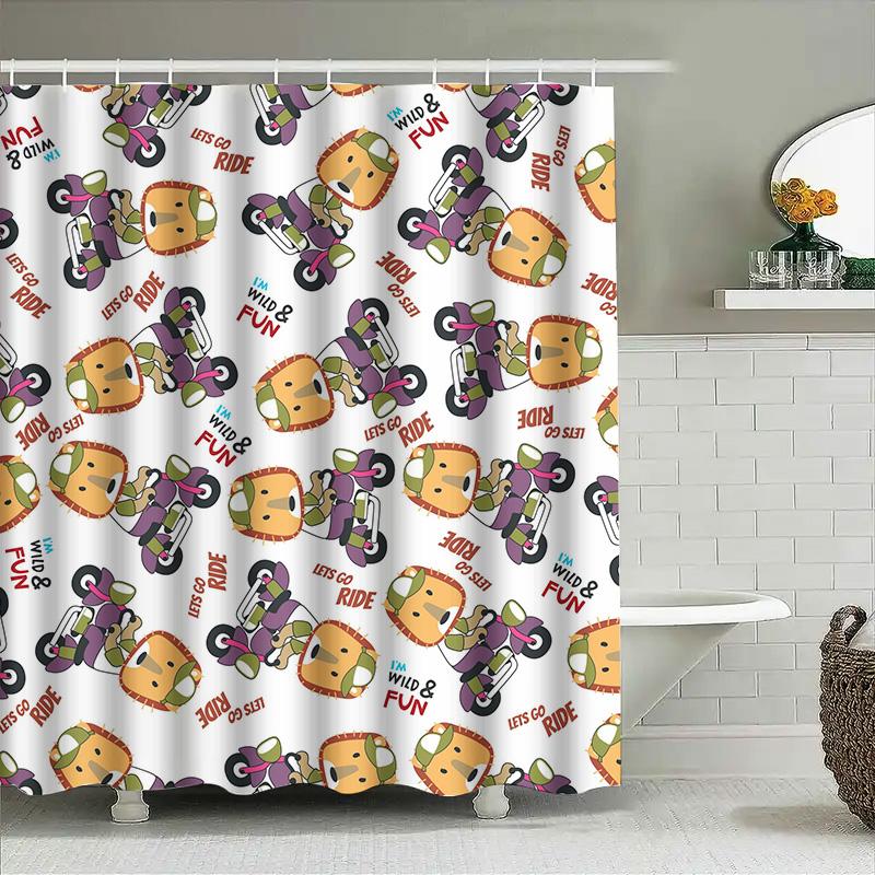 Kids Shower Curtain Cartoon Motorcycle Pattern Waterproof Fabric Decorative Bathroom Accessories 3D Printed W60H190(CM)-1 Pcs
Kids Shower Curtain Cartoon Motorcycle Pattern Waterproof Fabric Decorative Bathroom Accessories 3D Printed W60H190(CM)-1 Pcs