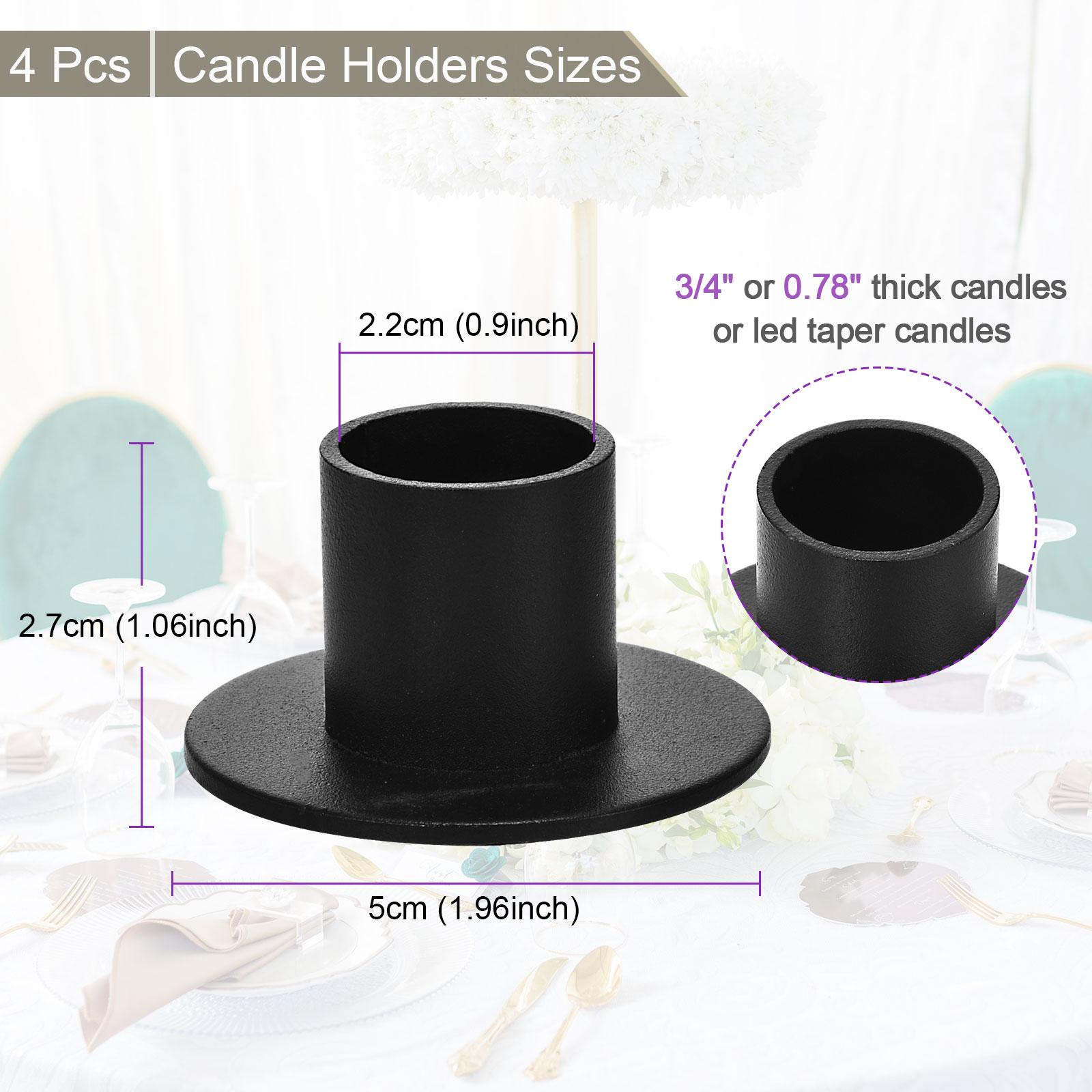 Matte Black Taper Candle Holder Round Candlestick Holder 4 Pack for Taper Candle Metal Candle Holders Centerpieces for Tables United States
Matte Black Taper Candle Holder Round Candlestick Holder 4 Pack for Taper Candle Metal Candle Holders Centerpieces for Tables United States