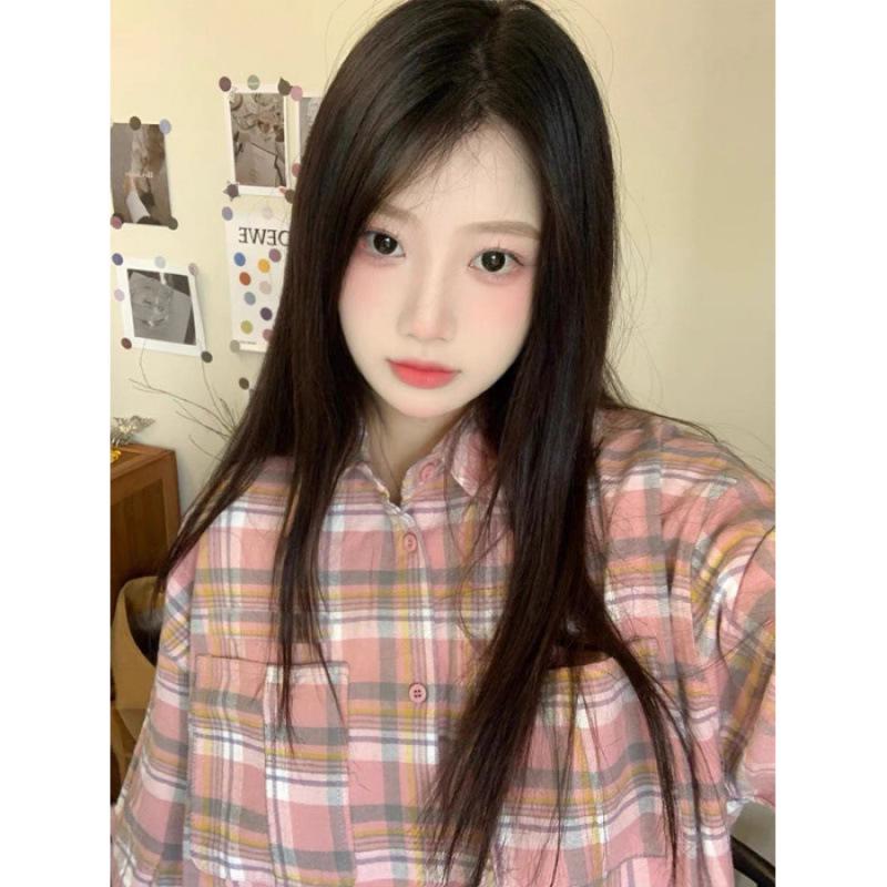 Vintage Plaid Short-Sleeve Shirt for Petite Women - Trendy Summer Outerwear Extra Large
Vintage Plaid Short-Sleeve Shirt for Petite Women - Trendy Summer Outerwear Extra Large