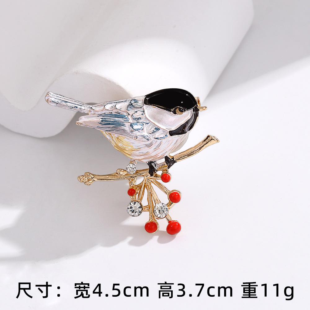Bird Brooch Fashion Corsage with Diamonds Dripping Lark Brooch, Versatile Animal Corsage Female
Bird Brooch Fashion Corsage with Diamonds Dripping Lark Brooch, Versatile Animal Corsage Female