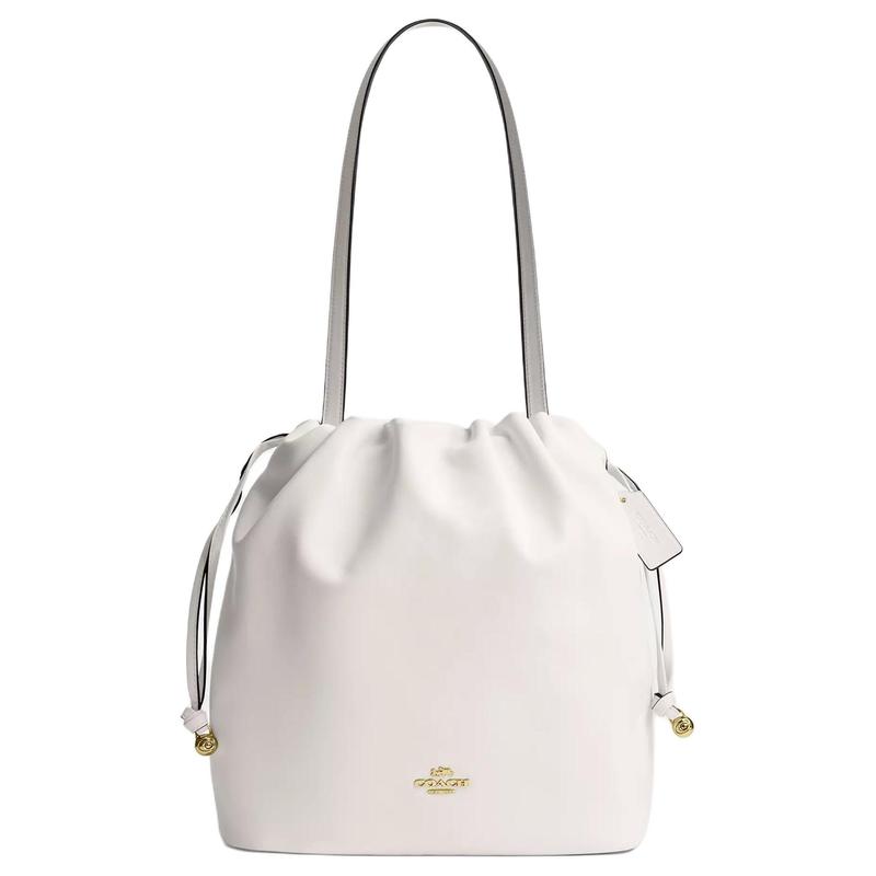 COACH Faye 28 Logo Drawstring Closure EPI Leather Shoulder Bag Large Women s Chalk White білий
COACH Faye 28 Logo Drawstring Closure EPI Leather Shoulder Bag Large Women s Chalk White білий