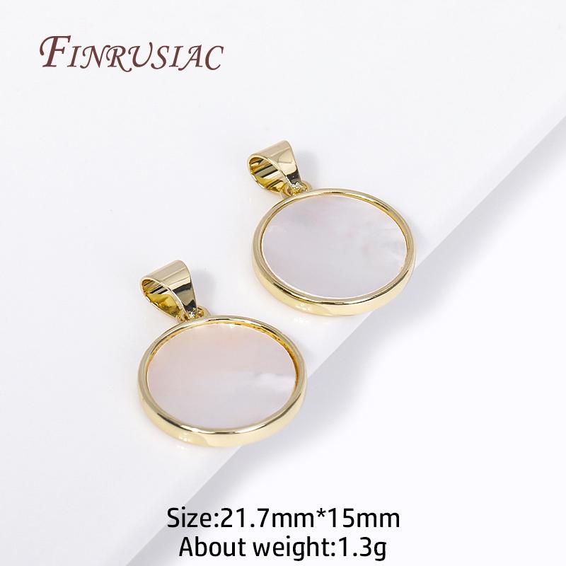 18K Gold Plated Natural Shell Round Pendants,High Quality Brass Metal Charms For Necklace/Bracelet DIY Jewelry Making Findings 1 Piece
18K Gold Plated Natural Shell Round Pendants,High Quality Brass Metal Charms For Necklace/Bracelet DIY Jewelry Making Findings 1 Piece