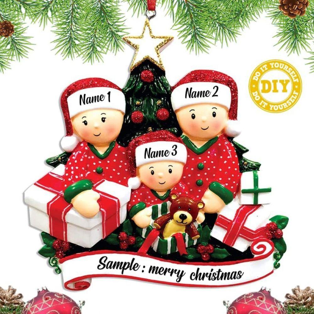 Cute Christmas Family Ornament DIY Christmas Tree Hanging Ornament Snowman Flat Pendant Christmas
Cute Christmas Family Ornament DIY Christmas Tree Hanging Ornament Snowman Flat Pendant Christmas