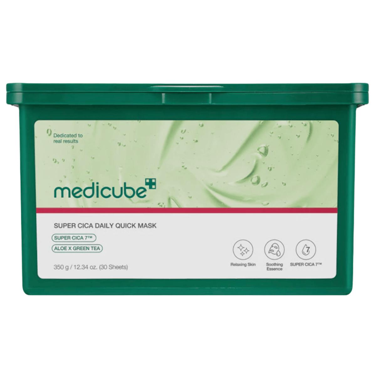 Medicube SUPER CICA DAILY QUICK MASK, 30-pack - Soothing Sheet Mask Set
Medicube SUPER CICA DAILY QUICK MASK, 30-pack - Soothing Sheet Mask Set