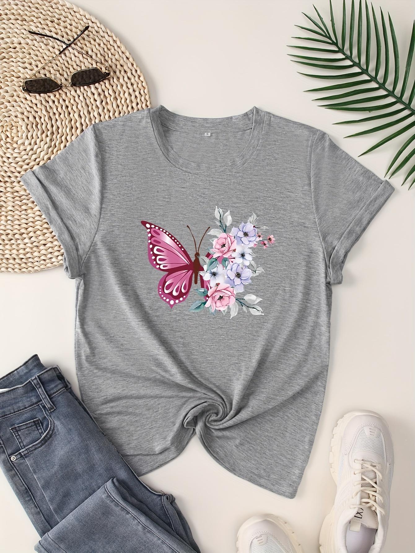 Butterfly & Floral Sprint Graphic Print T-shirt Girl Cartoon Unisex Tops Short Sleeve Streetwear Men Women Crew Neck Tees Female 4XL
Butterfly & Floral Sprint Graphic Print T-shirt Girl Cartoon Unisex Tops Short Sleeve Streetwear Men Women Crew Neck Tees Female 4XL