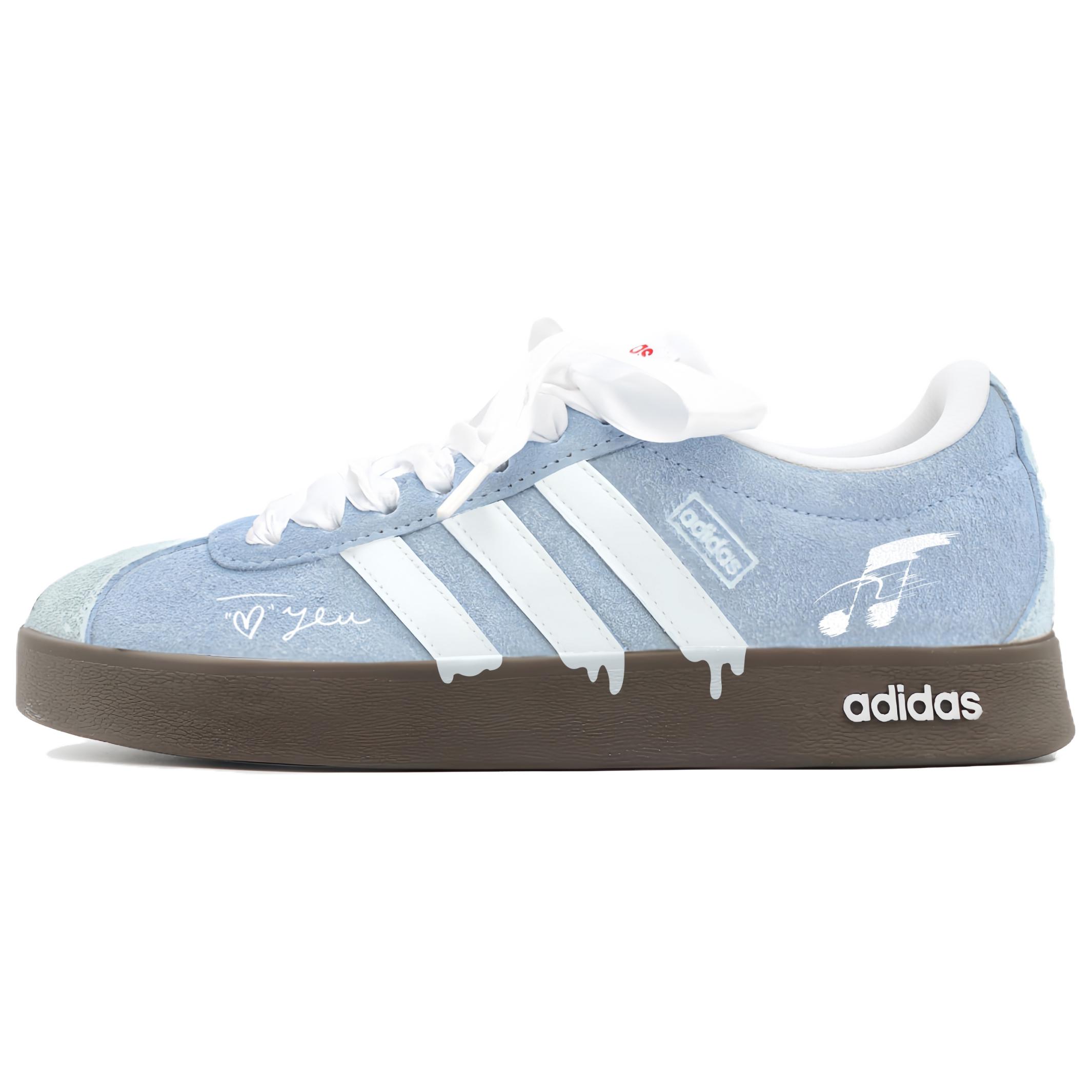 Adidas VL COURT 2.0 Dusty Blue Love Confession Synthetic Leather, Split Cow Leather Cushioning Abrasion Resistant HQ1802(team-1976) 40
Adidas VL COURT 2.0 Dusty Blue Love Confession Synthetic Leather, Split Cow Leather Cushioning Abrasion Resistant HQ1802(team-1976) 40
