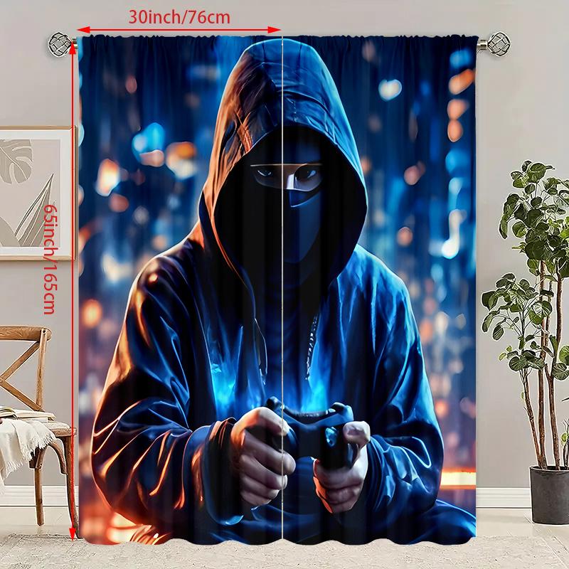 2pcs- Dark Game Player printed curtains, pole bag curtains 42*84, bedroom and living room, home decoration, room decoration 29Wx64L(75x166CM)x2
2pcs- Dark Game Player printed curtains, pole bag curtains 42*84, bedroom and living room, home decoration, room decoration 29Wx64L(75x166CM)x2