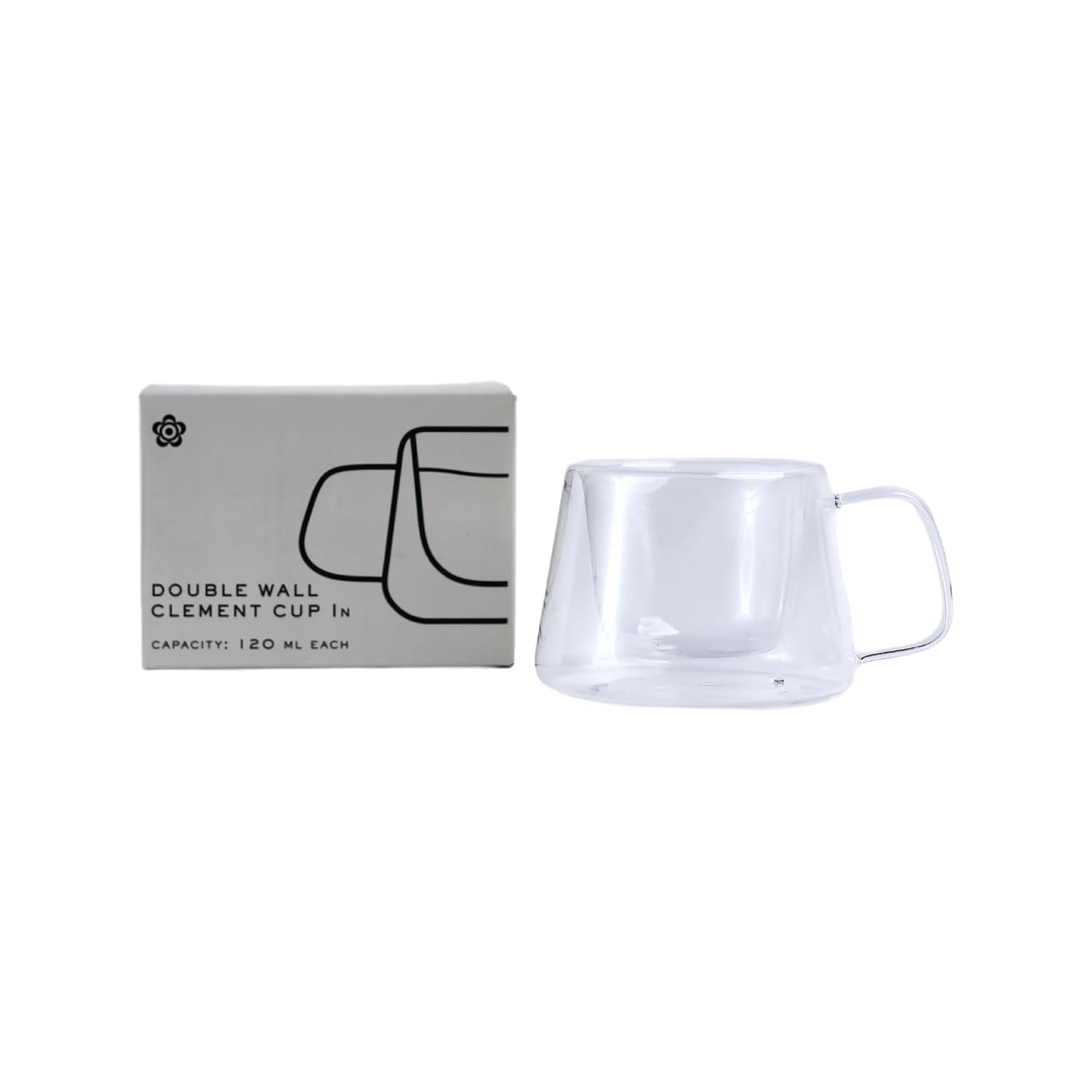 Makaibari Double Wall 120 ml Double Walled | Clement Cup | Borosilicate Glass | Heat Resistant |. Qty - 1 Cup
Makaibari Double Wall 120 ml Double Walled | Clement Cup | Borosilicate Glass | Heat Resistant |. Qty - 1 Cup