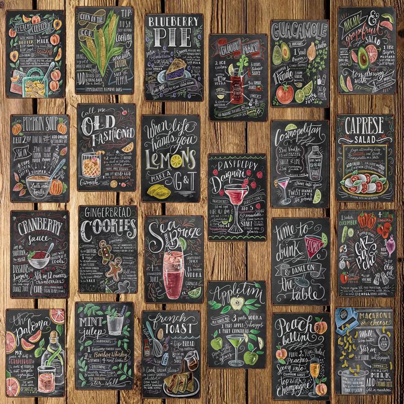 Салат, печенье, пирог, коктейль, металлические вывески, настенная табличка, декор для бара, паба, отеля, железная живопись LT-1759 
Салат, печенье, пирог, коктейль, металлические вывески, настенная табличка, декор для бара, паба, отеля, железная живопись LT-1759