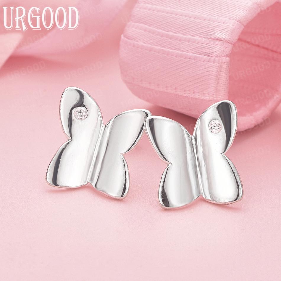 925 Sterling Silver AAA Zircon Butterfly Fashion Pierced Earrings Wedding Jewelry 1.50*1.40cm
925 Sterling Silver AAA Zircon Butterfly Fashion Pierced Earrings Wedding Jewelry 1.50*1.40cm
