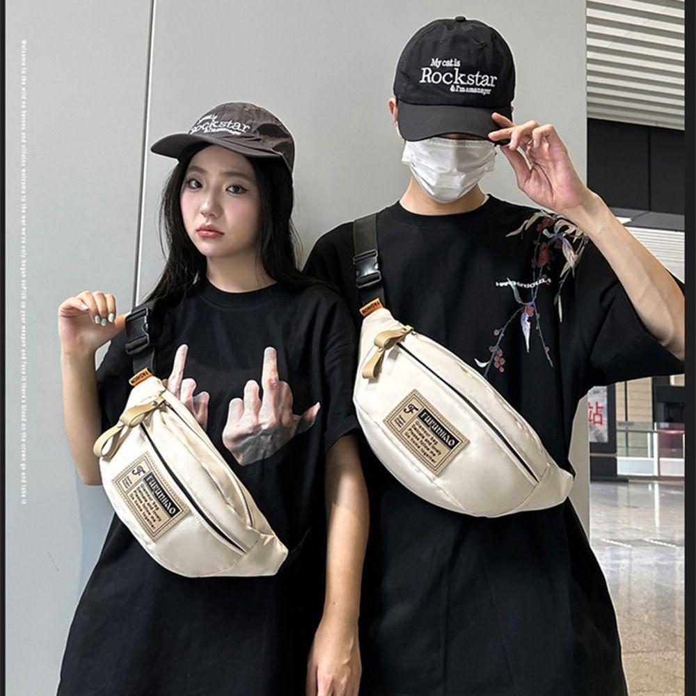 Nylon Crossbody Chest Bag Simple Waist Bag Casual Japanese Harajuku Crossbody Bags Unisex
Nylon Crossbody Chest Bag Simple Waist Bag Casual Japanese Harajuku Crossbody Bags Unisex