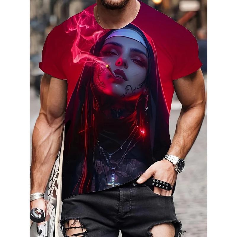 New Men s T-Shirt 3D Nun Printing Casual Crew Neck Light and Breathable Short XXXL
New Men s T-Shirt 3D Nun Printing Casual Crew Neck Light and Breathable Short XXXL