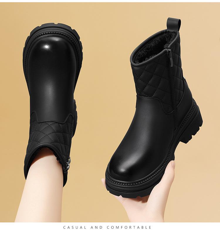 Женские зимние ботинки на платформе с застежкой-молнией, нескользящие ботинки по щиколотку с подкладкой из искусственного меха, удобные теплые полусапожки для ходьбы, армейские ботинки для женщин 40 чёрный
Женские зимние ботинки на платформе с застежкой-молнией, нескользящие ботинки по щиколотку с подкладкой из искусственного меха, удобные теплые полусапожки для ходьбы, армейские ботинки для женщин 40 чёрный