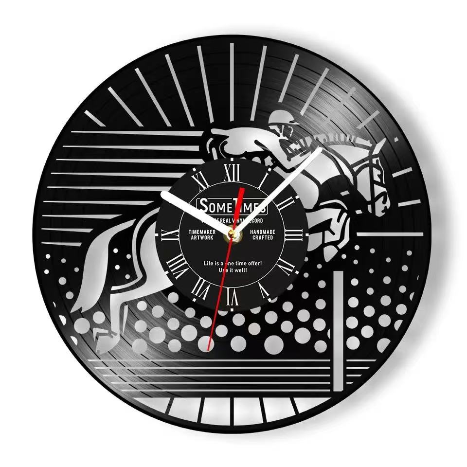 Equestrian Knight Vinyl Record Wall Clock Customizable Knight Name Home Decoration Gift Riding Art Equestrian Wall Watch
Equestrian Knight Vinyl Record Wall Clock Customizable Knight Name Home Decoration Gift Riding Art Equestrian Wall Watch