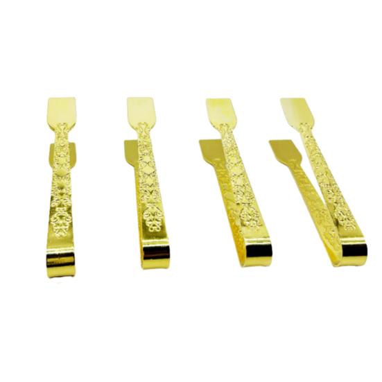 1/2/4 шт. Винтажные металлические щипцы для угля с позолоченной гравированной ручкой, многоцелевой зажим для благовоний, аксессуары для благовоний 4pcs
1/2/4 шт. Винтажные металлические щипцы для угля с позолоченной гравированной ручкой, многоцелевой зажим для благовоний, аксессуары для благовоний 4pcs