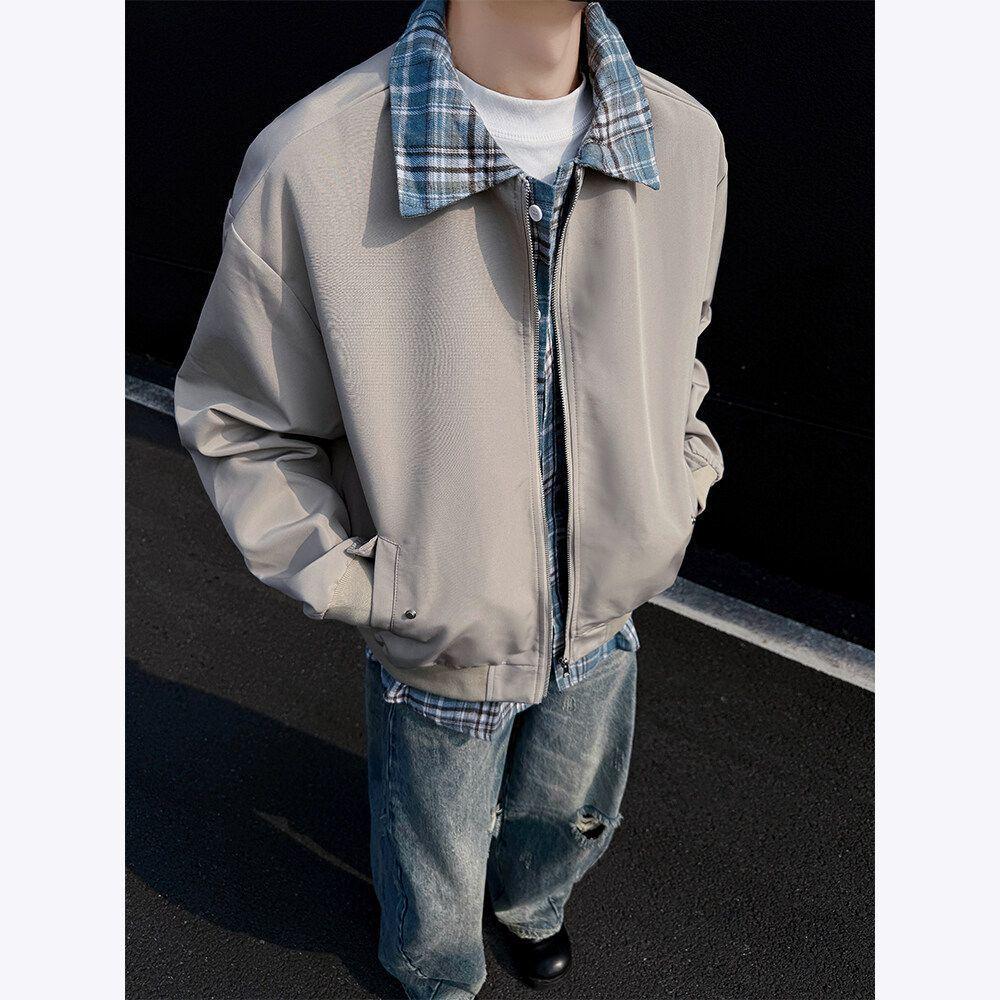 Men s Autumn Faux Two-Piece Patchwork Bomber Jacket 3X Large хакі
Men s Autumn Faux Two-Piece Patchwork Bomber Jacket 3X Large хакі