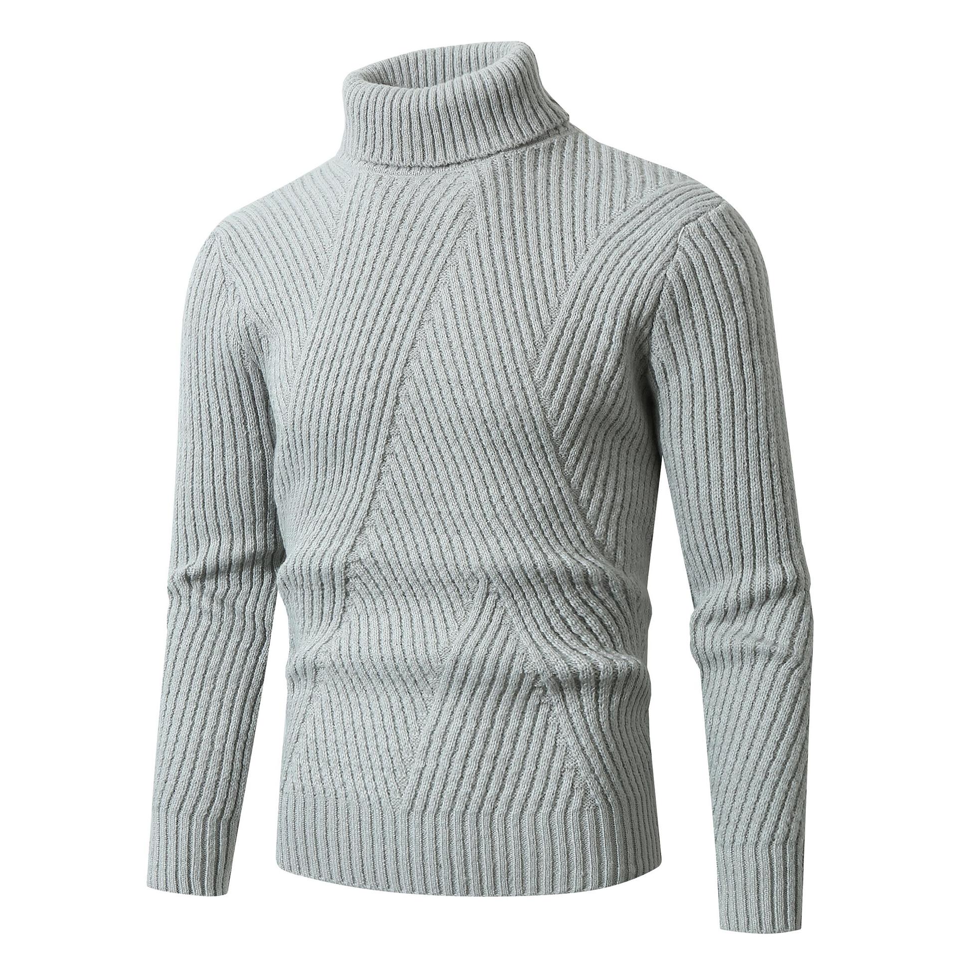 Autumn and Winter Men s Clothing Thickened Base Warm Sweater Men s Pullover Turtleneck Knitted Sweater M сірий колір
Autumn and Winter Men s Clothing Thickened Base Warm Sweater Men s Pullover Turtleneck Knitted Sweater M сірий колір