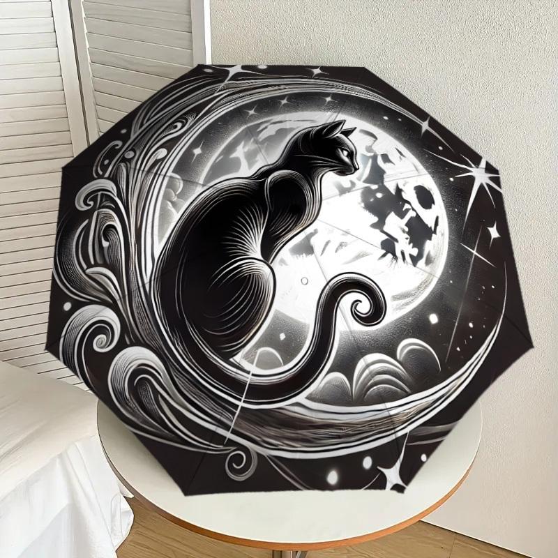 1pc Moonlit Yin-Yang Cat Umbrella with Plastic Handle,Suitable for All Seasons Home Travel Outdoor UmbrellaDD1119
1pc Moonlit Yin-Yang Cat Umbrella with Plastic Handle,Suitable for All Seasons Home Travel Outdoor UmbrellaDD1119