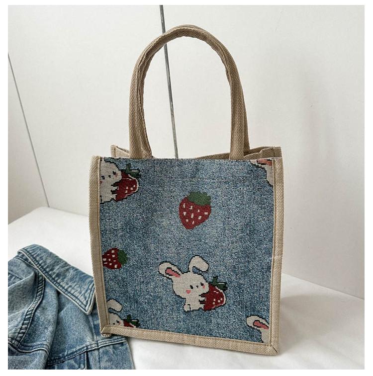Stylish 2023 Urban Minimalist Tote Bag With Vintage Print For Women In Cotton And Linen Rabbit Blue
Stylish 2023 Urban Minimalist Tote Bag With Vintage Print For Women In Cotton And Linen Rabbit Blue