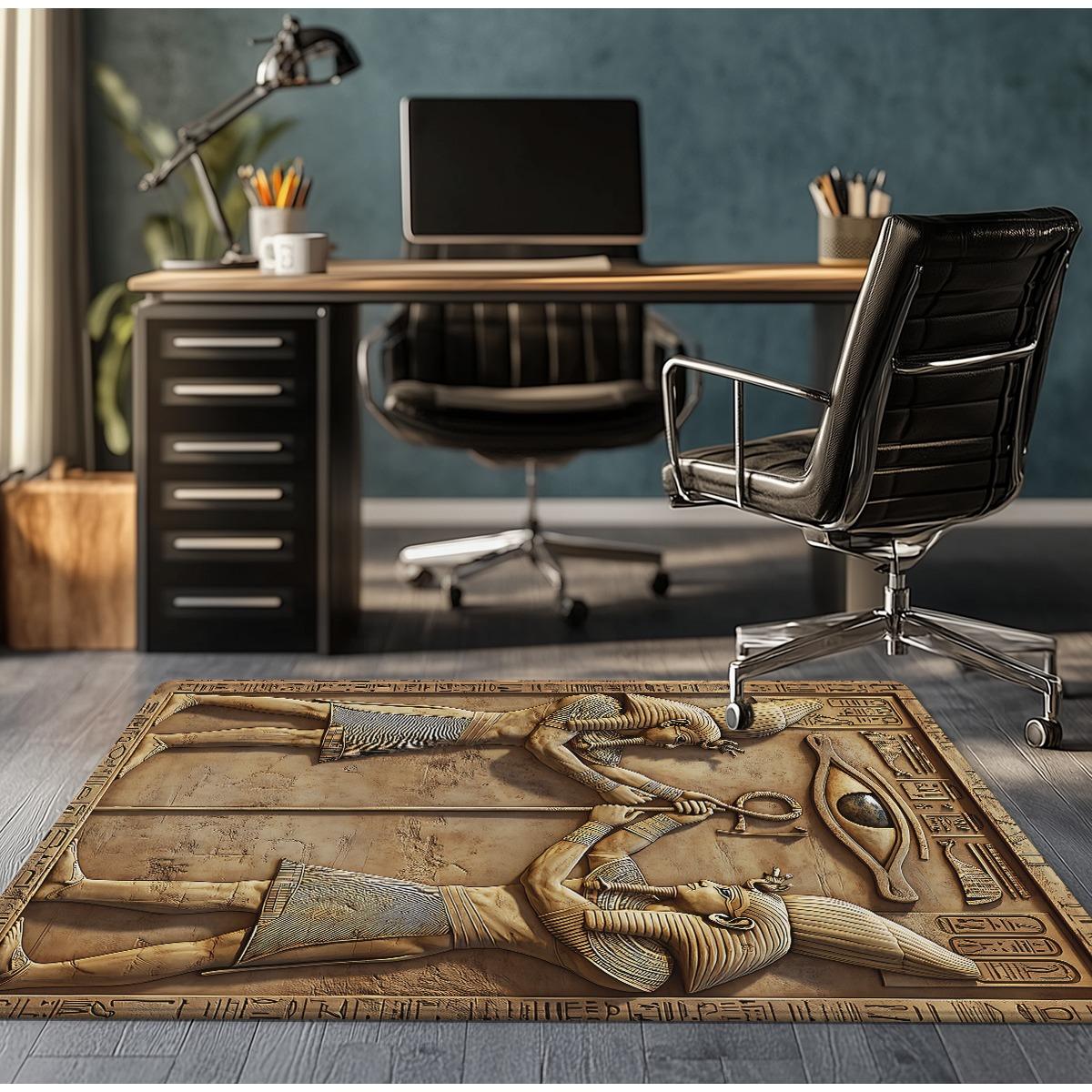 Ancient Egyptian Pharaoh Relief Design Crystal Velvet Rug Historical Art Floor Mat Museum Style Home Decor Carpet 50x80cm
Ancient Egyptian Pharaoh Relief Design Crystal Velvet Rug Historical Art Floor Mat Museum Style Home Decor Carpet 50x80cm