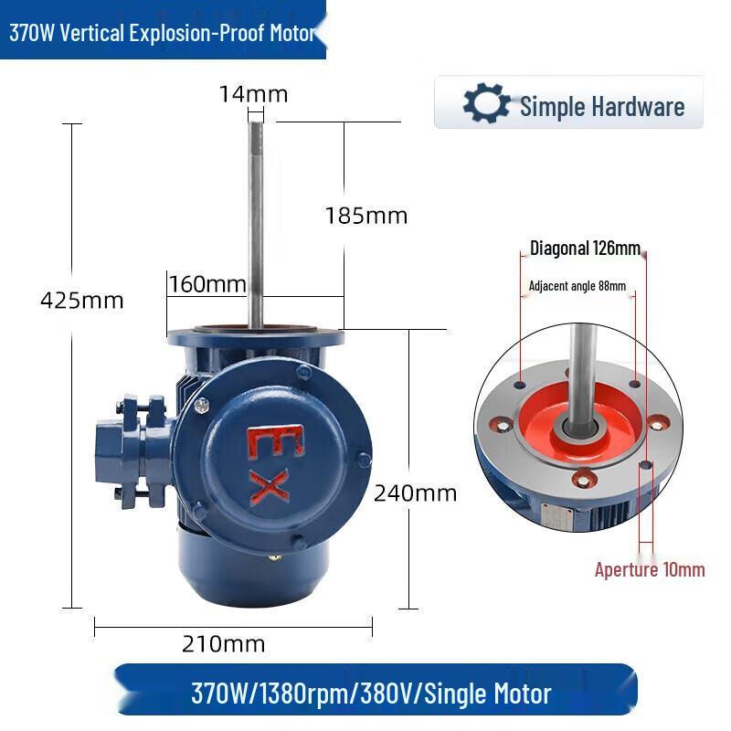 Jianbei Vertical Explosion-Proof Three-Phase Asynchronous Motor CN plug (adapter included)
Jianbei Vertical Explosion-Proof Three-Phase Asynchronous Motor CN plug (adapter included)