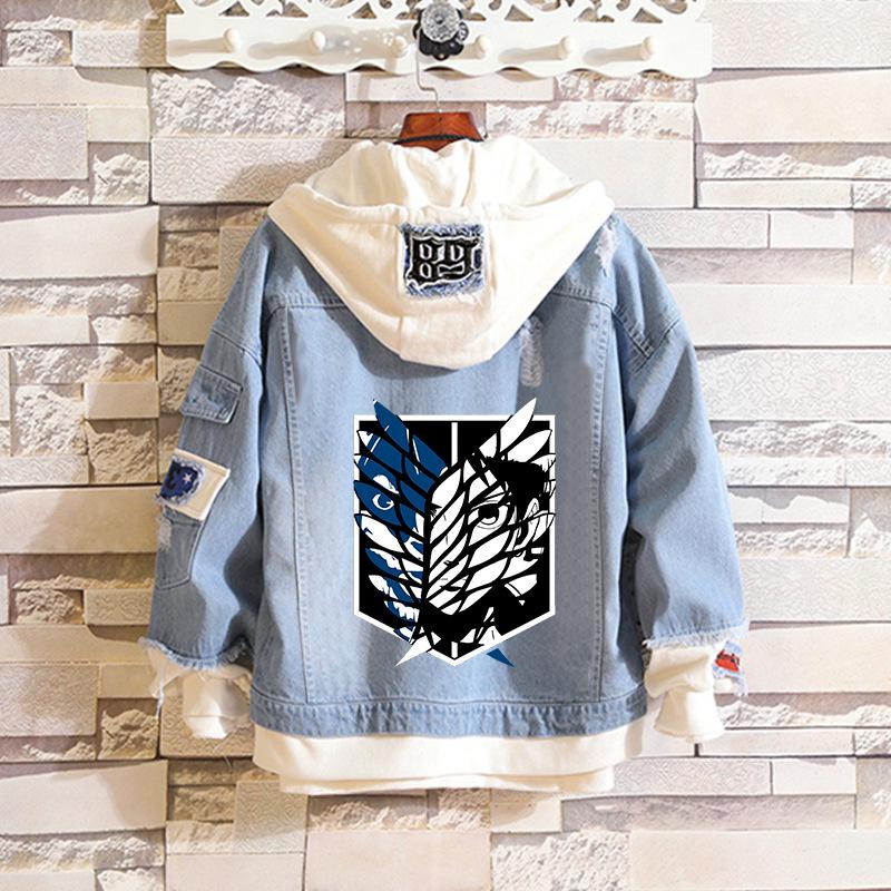 Нападение на Титан: Эрен, Микаса, Levi Survey Corps Повседневная джинсовая куртка (унисекс) L
Нападение на Титан: Эрен, Микаса, Levi Survey Corps Повседневная джинсовая куртка (унисекс) L