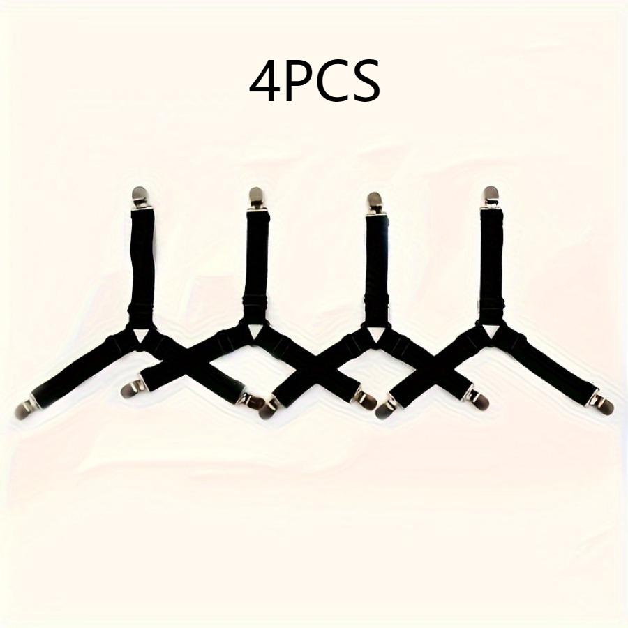 4 Piece Black Anti Slip Triangular Fixator with Adjustable Elasticity, Suitable for Fixing Bed Sheets, Tablecloths, Etc
4 Piece Black Anti Slip Triangular Fixator with Adjustable Elasticity, Suitable for Fixing Bed Sheets, Tablecloths, Etc