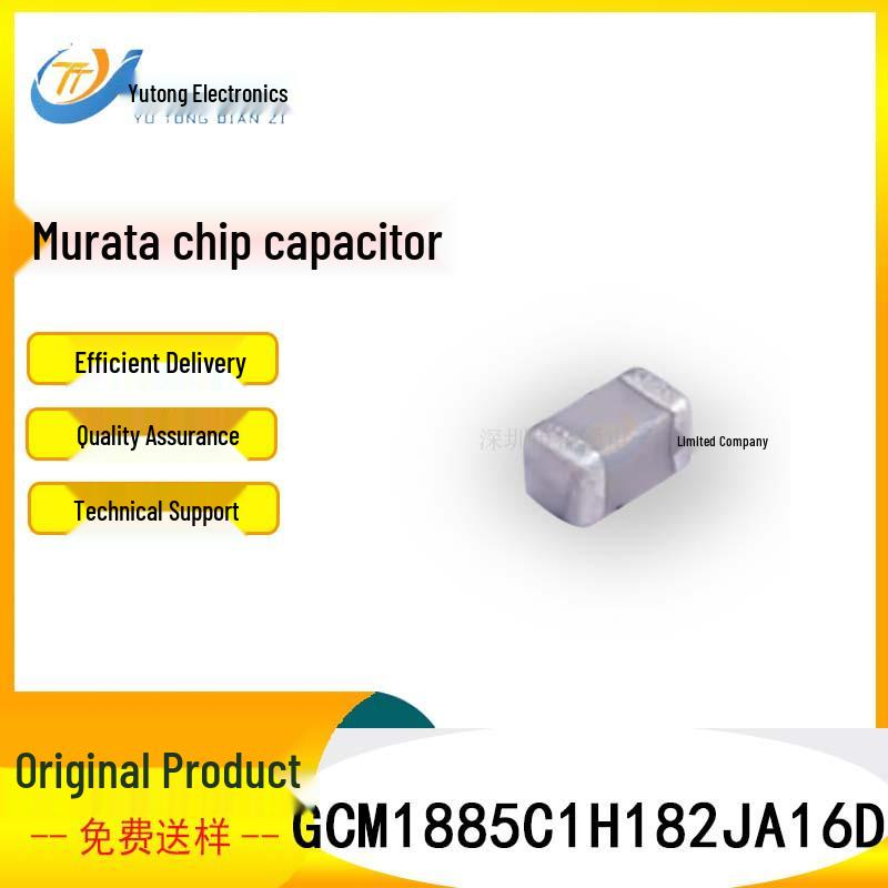 Murata 0603 1.8nF 50V 5% C0G Ceramic Chip Capacitor GCM1885C1H182JA16D
Murata 0603 1.8nF 50V 5% C0G Ceramic Chip Capacitor GCM1885C1H182JA16D