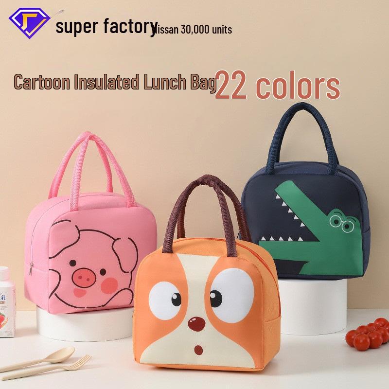 Cartoon Insulated Lunch Bag - Portable, Large Capacity Oxford Cloth with Ice Pack for Office Workers
Cartoon Insulated Lunch Bag - Portable, Large Capacity Oxford Cloth with Ice Pack for Office Workers