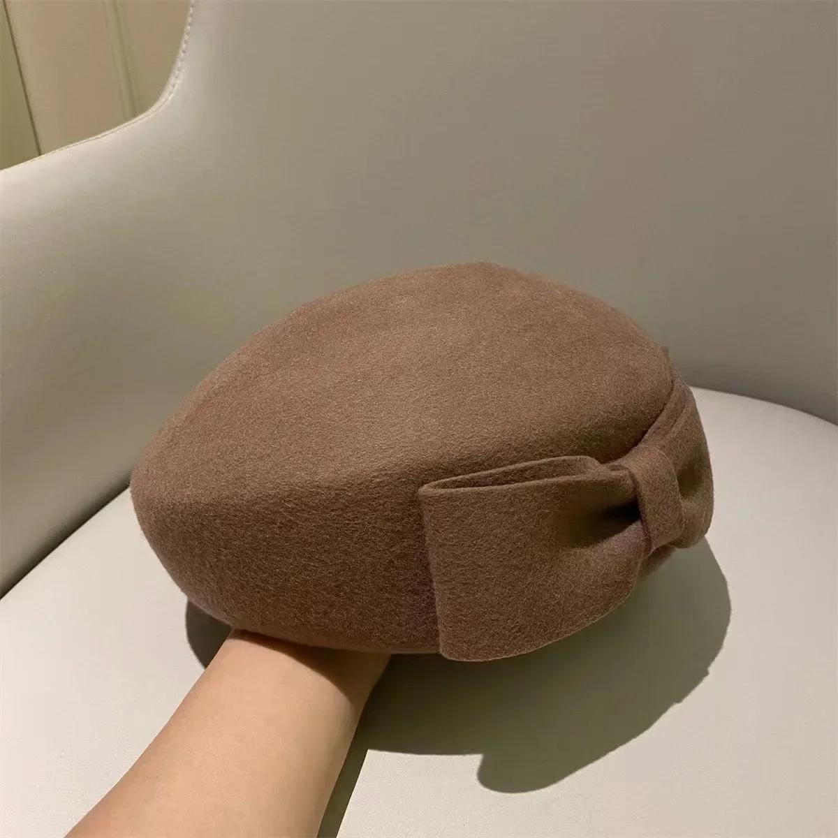Women s Wool Beret Hat with Bow | Winter Fascinator for Weddings & Church One Size
Women s Wool Beret Hat with Bow | Winter Fascinator for Weddings & Church One Size