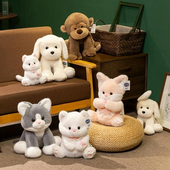Cross-border Cute Animal Plush Doll: Fox, Cat, Monkey, Rabbit, Dog - Sitting Posture Comfort Toy Gift 25cm
Cross-border Cute Animal Plush Doll: Fox, Cat, Monkey, Rabbit, Dog - Sitting Posture Comfort Toy Gift 25cm