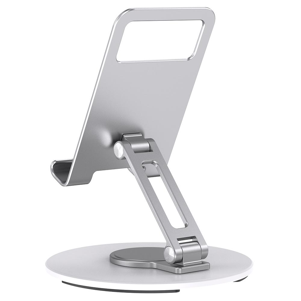 BONERUY L60 Cell Phone Stand 360-degree Rotating Tablet Phone Dock Aluminum Alloy Desktop Holder Silver 
BONERUY L60 Cell Phone Stand 360-degree Rotating Tablet Phone Dock Aluminum Alloy Desktop Holder Silver