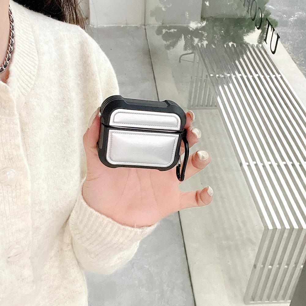 For AirPods Pro 2/Pro Down Jacket Design TPU Cover Wireless Earphone Protective Case with Anti-lost Buckle Grey
For AirPods Pro 2/Pro Down Jacket Design TPU Cover Wireless Earphone Protective Case with Anti-lost Buckle Grey